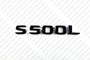Gloss Black Emblems Trunk Letter for Mercedes S500L W140 W220 W221 W222 W223 - Picture 1 of 4