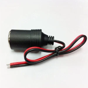 New DC 12V Car Cigarette Lighter Charger Cable Light Female Socket Plug Adapter - Picture 1 of 6