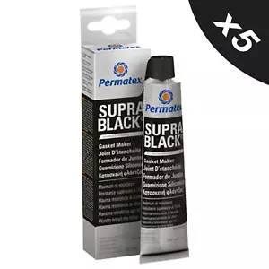 5x guarnizioni istantanee in silicone RTV nero sigillante alta temperatura 80 ml produttore di apparecchiature originali - Foto 1 di 7