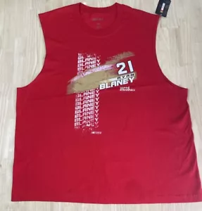 Ryan Blaney #21 NASCAR Wood Brothers Racing Motor-craft Adult's 2XL Muscle Tank - Picture 1 of 6