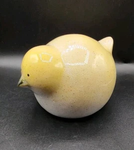 Gelbe Keramik Fat Bird Figur - Bild 1 von 8