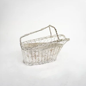 Gallia Silber Weinkorb DRAHTGEFLECHTKORB WEINTRÄGER CADDY METALL - Bild 1 von 1