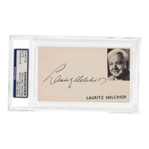 Lauritz Melchior Signed Cut (PSA) - Picture 1 of 2