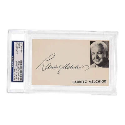 Lauritz Melchior Signed Cut (PSA) - Image 1 of 2