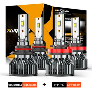 For Toyota Camry 2007-2017 4pc Combo LED Headlight High Low Beam Bulbs Kit White - Picture 1 of 8