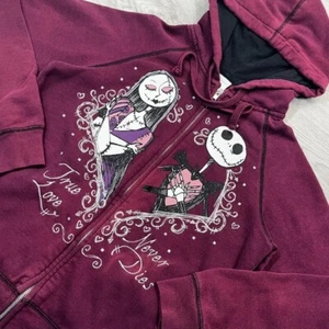 Disney Pesadilla Antes De Navidad Sudadera con Capucha Cremallera Completa Adulto Sm True Love Never Dies - Imagen 1 de 22