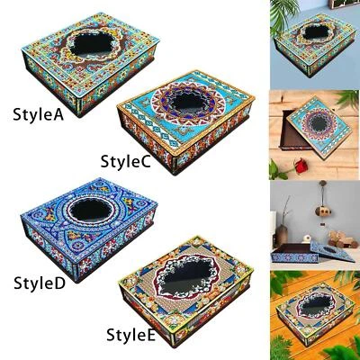 DIY Diamond Painting Jewelry Box Mosaic Art Kit Wood Storage Box Trinket Box - image 1 of 2