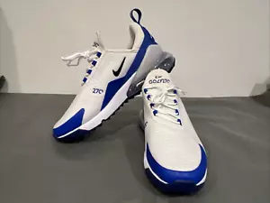 Scarpa da golf Air Max 270 'Racer Blue' bianca impermeabile Nike CK6483-106 taglia 10 US - Foto 1 di 13