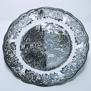 Royal Staffordshire J & G Meakin 10” Dinner Plate "Stratford Stage" (1 Plate) C9 - Picture 1 of 4