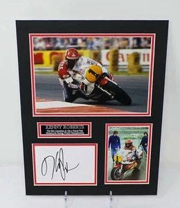 Kenny ROBERTS Signed Mounted 14X11 Photo Display A + Dealer COA Yamaha Motorbike - Picture 1 of 1