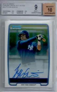 2012 Bowman Chrome Prospect Autograph Tyler Austin Rookie RC BGS 9 MINT 10 Auto - Picture 1 of 1