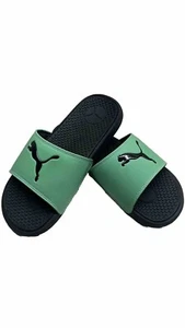PUMA Women's Cool Cat Slide Sanda Green and black US 4 - Picture 1 of 7