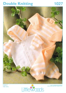 Vintage Baby Knitting Pattern COPY – Hooded Jacket, Sweater & Trousers –DK - Picture 1 of 3
