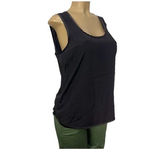 Eileen Fisher Brown Stretch Sleeveless Cami Shirt Womens Size M Casual Tank Top - Picture 1 of 17