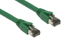 CAT8 Shielded Ethernet Patch Cable, 40Gbps, Snagless, 1 ft, Green - Picture 1 of 7