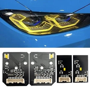 DRL CSL Style Angel Eyes Module Board For BMW 4er G80 G22 G82 G23 M4 Yellow - Picture 1 of 15
