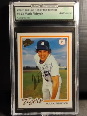 2003 TOPPS #123 All-Time Fan Favorites MARK FIDRYCH AUTO GOBAL AUTHORITY MINT! - Image 1 of 4