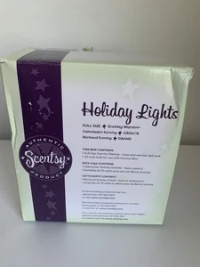 Scentsy Christmas “Holiday Lights” Electric Wax Warmer Full Size Retired Red - Picture 1 of 7