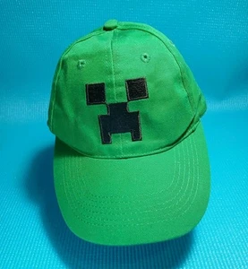 Minecraft Hat Cap Creeper Baseball Green Youth One Size Adjustable SnapBack - Picture 1 of 7