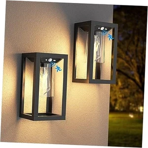 Solar Outdoor Wall Lights with 3 Lighting Modes, Motion Sensor 2 Pack - Picture 1 of 7