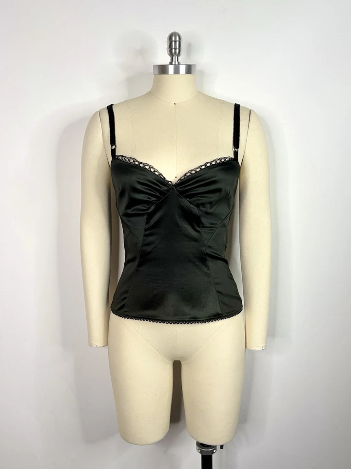 Top Panel Encaje Negro Dolce & Gabbana D&G 44 L De Colección Foto 1 de 4