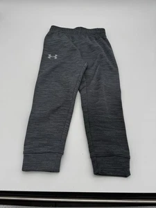 Under Armour Boys' Logo Twist Jogger Sweat Pants Y4 Black Gray - Picture 1 of 3