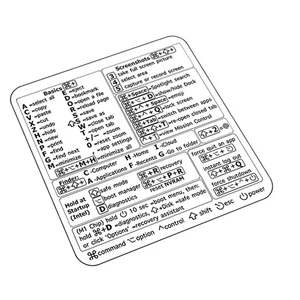 Reference Keyboard Shortcut Stickers PC Laptop Desktop Short Cut Sticker5279 - Afbeelding 1 van 6