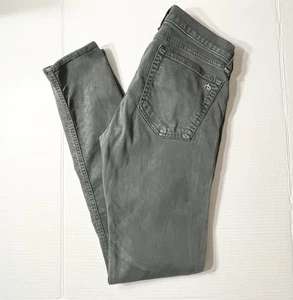 Rag And Bone Jeans Damen 27 The Dre grau oliv Slim Boyfriend Fit dunkel natur - Bild 1 von 8