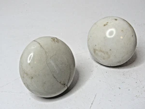 2 Vintage White  Porcelain Knob Knobs Set  For Art / Decor ? #A1 - Picture 1 of 7