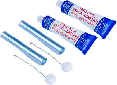 POOL SUPPLY TOWN 2 Packs Swimming Pool Vinyl Liner Pool Repair Patch Adhesive Glue Kit