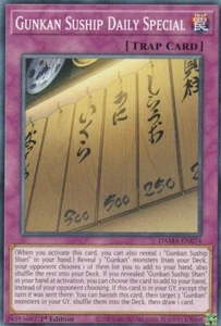 YUGIOH CARD 3 X GUNKAN SUSHIP DAILY SPECIAL DAMA-EN074 1ST EDITION - Picture 1 of 1