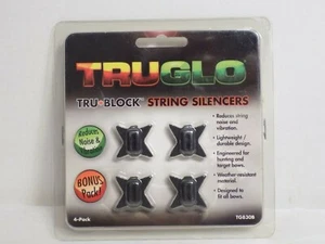 TruGlo Tru-Block TG830B String Silencers 4 count - Picture 1 of 2