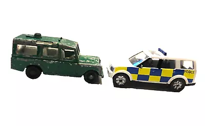 Corgi Toys Police Land Rover Discovery  & Matchbox Land Rover Safari Job lot - Image 1 of 4