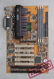 Slot1 ABIT AB-BH6 Motherboard Intel 440BX chipset with PII 350 SL2U3 - Picture 1 of 12