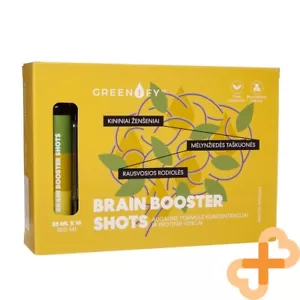 GREENIFY Brain Booster Shots Mental Activity Konzentration 14 x 25 ml Nahrungsergänzung - Bild 1 von 24