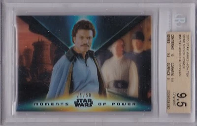 STAR WARS 2015 TOPPS HIGH TEK MOMENTS OF POWER LANDO CALRISSIAN 25/50 BGS 9.5 - Image 1 of 4
