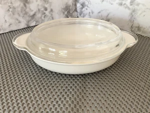 CAZUELA OVALADA CORNING WARE 14 oz/P-14-B con tapa de vidrio PYREX P-14-C - Imagen 1 de 4