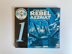 STAR WARS REBEL ASSAULT PC CD-ROM LUCASARTS COLLEZIONE NERA CTO ITALIANO - Picture 1 of 2