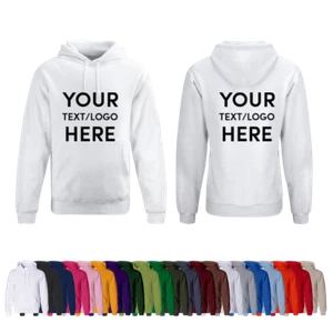 Personalised Hoodie Custom Printed Hoodie Unisex Jumper Top Workwear Event Stag - Picture 1 of 7