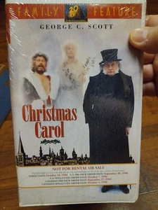 1996 RARE vhs PROMO SCREENER A Christmas Carol Torn Seal On Top with watermark - Picture 1 of 11
