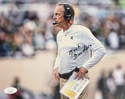 Mark Dantonio Signed Autographed Michigan State Spartans 8x10 Photo JSA COA  - Image 1 of 2