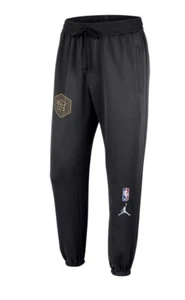 Pantalones deportivos Charlotte Hornets Nike City Edition negros Showtime Dri-Fit para hombre grandes - Imagen 1 de 3