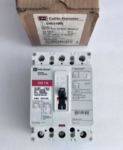 CUTLER HAMMER EHD3100L Circuit Breaker 100 Amp 3Pole - Picture 1 of 6
