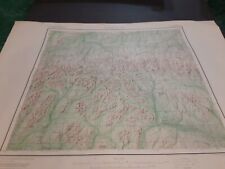 1962 ORIGINAL ANTIQUE MAP MISHEGUK MOUNTAIN ALASKA 23X30 TOPOGRAPHIC SERIES 