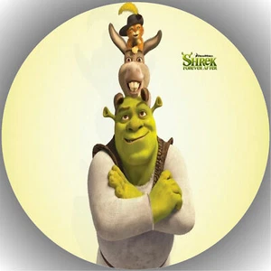 Ostia per torta compleanno festa immagine torta fondente - cialda Shrek P9 - Foto 1 di 1