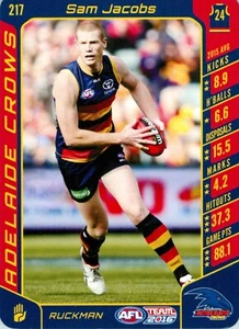 2016 ADELAIDE CROWS AFL Card SAM JACOBS - Picture 1 of 3