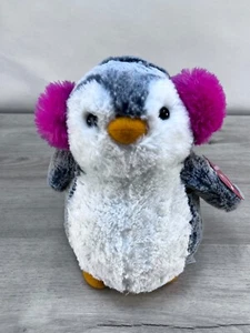Orejeras de peluche Aurora World Penguin 9" rosa - Imagen 1 de 8