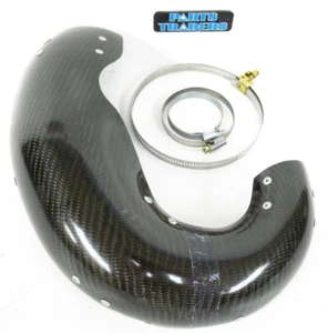 E-Line Carbon Fiber Exhaust Pipe Guard KTM 125/200 EXC/MXC/SX/SXS 2000-2004 - Picture 1 of 2