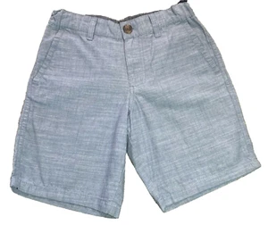 NWT Cat & Jack Light Blue Chambray Boys Shorts Size 10 Flat Front Adj Waist NEW - Picture 1 of 6