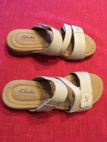 CLARKS Sandali Clark Collezione Scarpe Taglia 7 M Beige